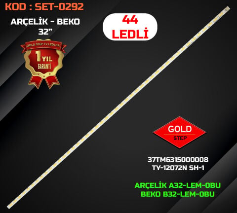 Arçelik A32-LEM-0BU Beko B32-LEM-0BU Uyumlu LED Bar Takımı 37TM6315000008