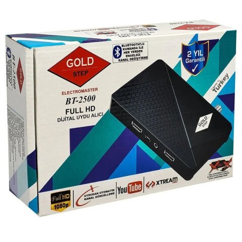 GOLD STEP BT-2500 BLUETOOTH'LU UYDU ALICI