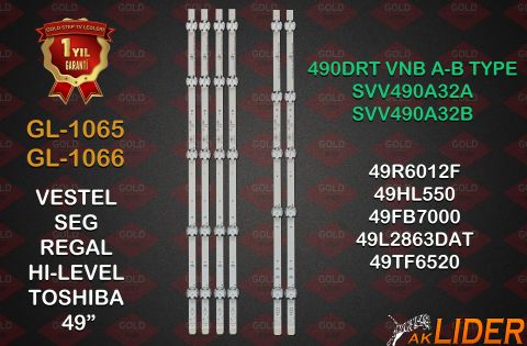 49L2863DAT, 49FD7400, 49TF6520, 49R6520FA, 49HL660, 49R6520F, 49F9400, 49HL700, 49SBF700, 49TF6520A, 49FX620F, 49HL500, 49FB7000, 49R5910F, 49FX420F, 49R4020F, 49HL550, 49FB7000B, 49SC7600, 49FA5000, 49R6012F2, 49FA7000, 49R4010F Uyumlu LED Bar Takımı