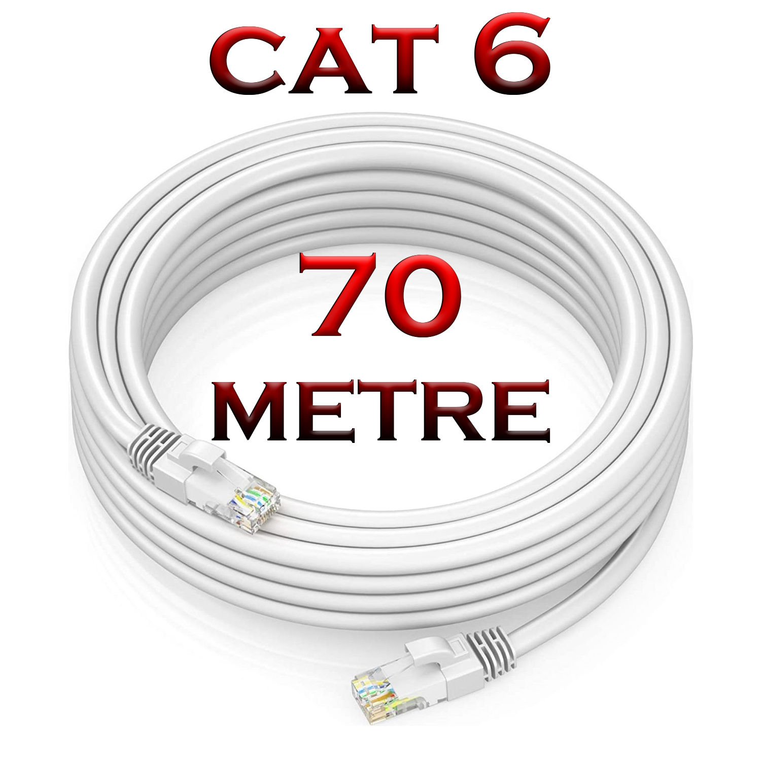 Gold Step 70 Metre Cat 6 Ethernet Kablosu 1 Gbps/s 250Mhz