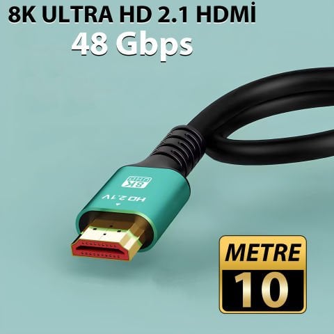 Gold Step 10 Metre 8K 2.1 ULTRA HD 48 Gbps 8K 60Hz 4k 144Hz