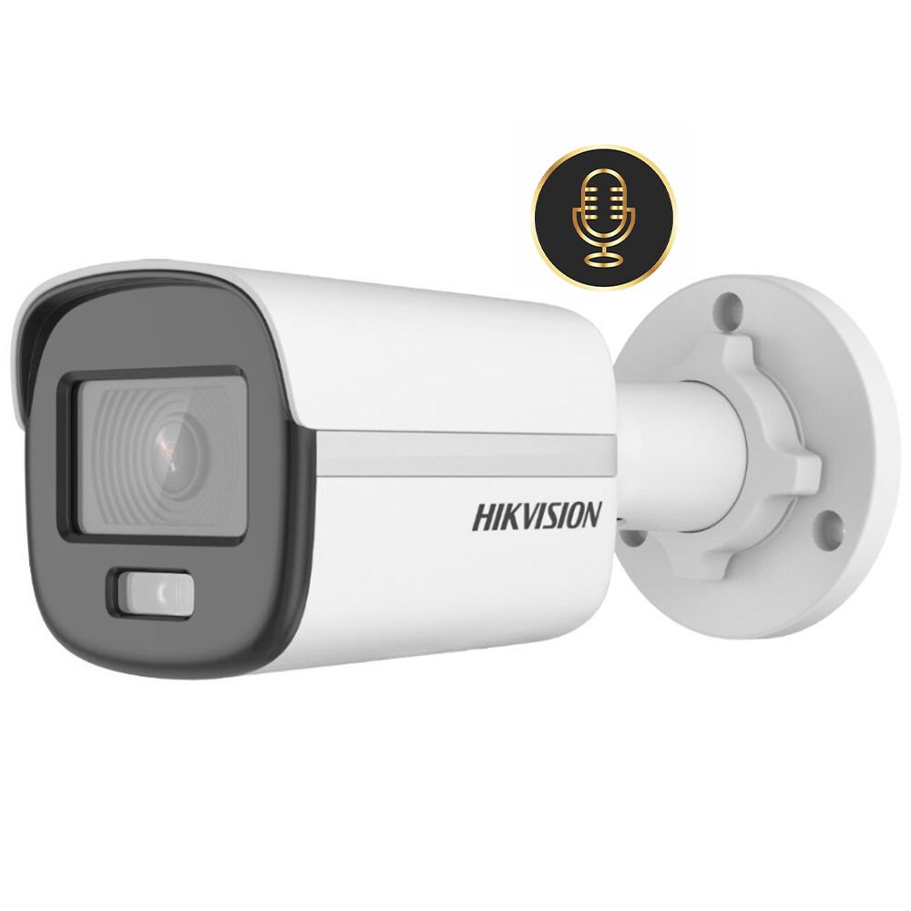 HİKVİSİON DS-2CE10DF0T-LPFS 2MP İP67 Sesli ColorVu Bullet AHD Kamera