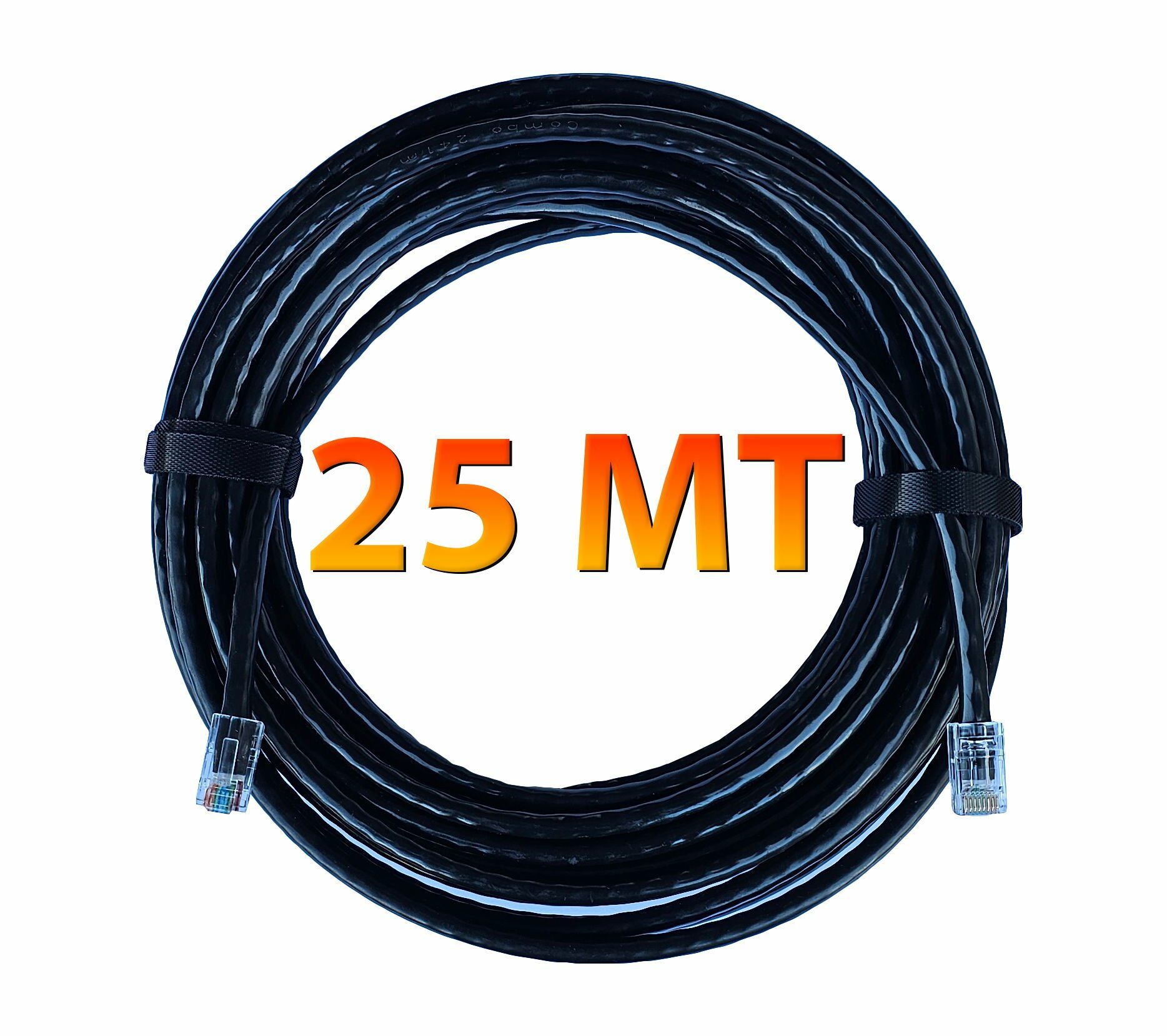 Gold Step Dış / İç Mekan 23 AWG Çift Dış İzolasyonlu CAT 6 Ethernet Kablosu 25 Metre