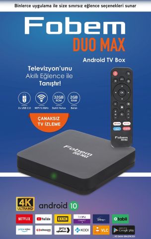 FOBEM DUO MAX 2GB/32GB ANDROİD BOX