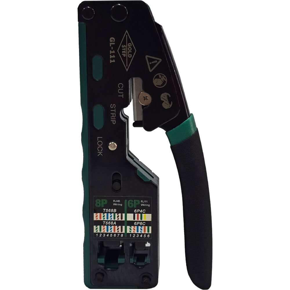 GOLD STEP GL-111 TSE'Lİ RJ45 RJ11 CAT5/CAT6 Konnektör Çakma Pensesi