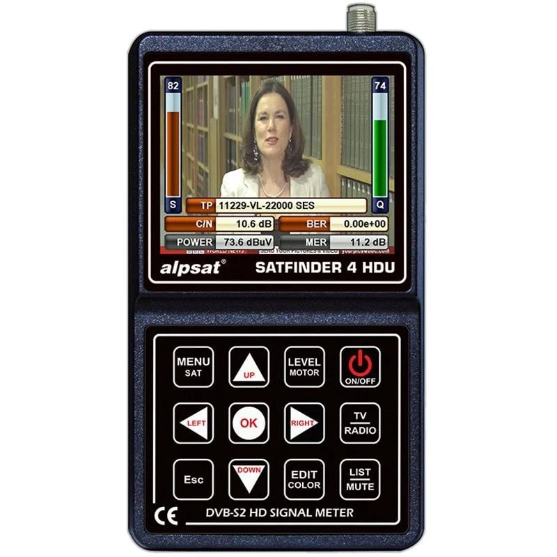 Alpsat Satfinder 4 HD Görüntülü Uydu Sinyal Ölçüm Cihazı