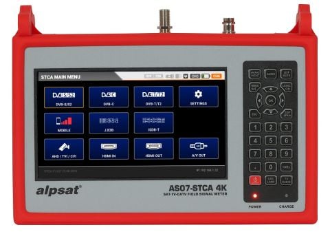 ALPSAT SATFİNDER 7 AS07STCA-4K DVB Combo Görüntülü Sinyal Analizörü