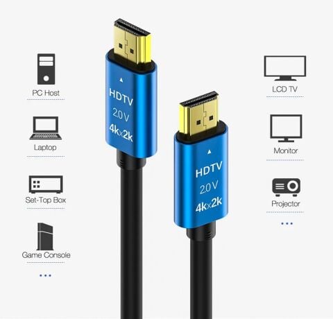 15 METRE 4K Ultra HD 2.0V Alüminyum Başlık Altın Uçlu HDMİ Kablosu