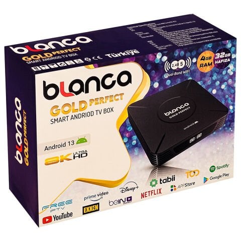 Gold Step Blanca Perfect 4 GB Ram - 32 GB Hafıza Android 13 TV Box