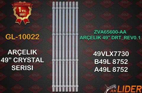 Arçelik 49'' Uyumlu LED Bar Takımı ZVA65600-AA A49L8752, B49L8752, A49L8740