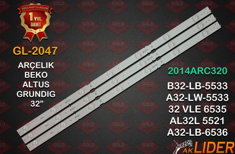 B32LB6536 B32LB5537 B32LB5533 B32L4511 B32LW5533 A32LB6536 A32LB5533 A32LW5533 A32L4521 32VLE6520-BH Uyumlu LED Bar Takımı NTA606