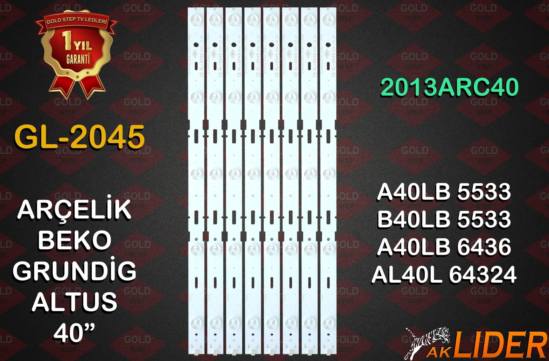 AL40L-6432-4B AL40L-5431-4B AL40L-5531-4B A40-LW-5433 A40-LW-6436 A40L-4431-0B A40L-4531-0B A40-LW-5533 A40-LW-6536 B40-LW-5433 B40-LW-6436 B40L-4431-0B B40-LW-5533 B40L-4531-0B B40-LW-6536 Uyumlu LED Bar Takımı ZCC606