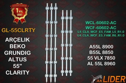 55VLX7850 55L8860 55L8850 55L8900 55L8960 55GCU7900 55GCU7905 55GDU7900 55GDU7905 55K785 Uyumlu LED Bar Takımı WCL60602-AC