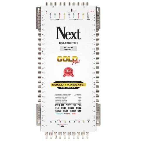 NEXT 10/96 Hybrid Multiswitch Uydu Santrali (Adaptör Dahil)