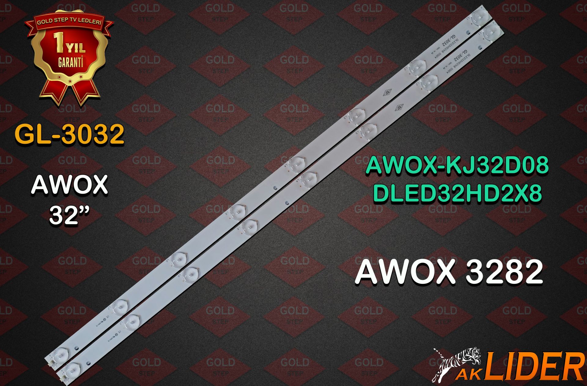 Awox AWOX3282 AWX3282 DLED32HD2X8 Uyumlu LED Bar Takımı KJ32D08-ZC21F-05