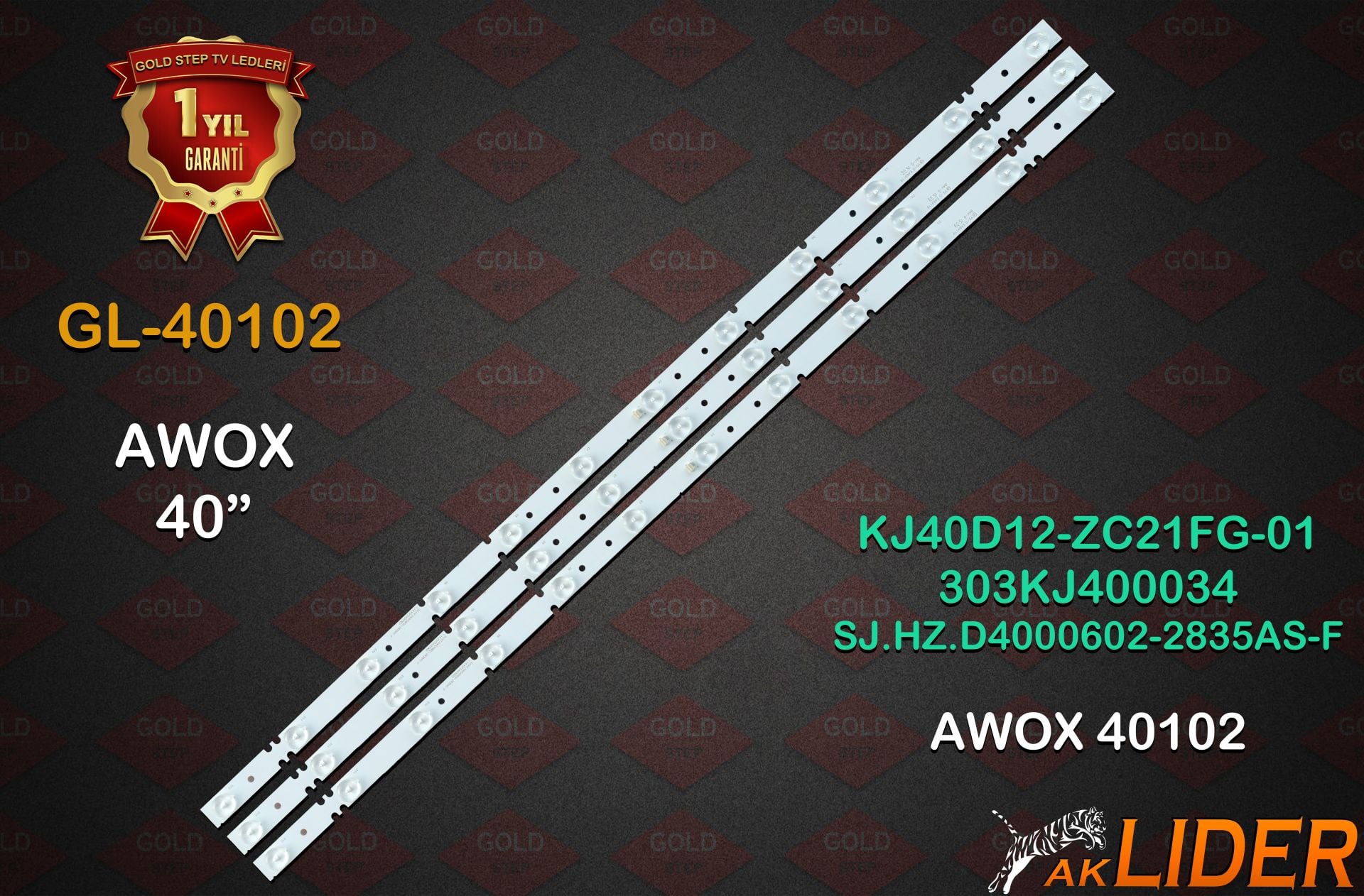 Awox 40102 Uyumlu LED Bar Takımı KJ40D12-ZC21FG-01