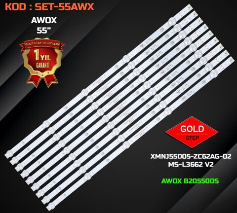 Awox B205500S Uyumlu LED Bar Takımı – XMNJ55D05-ZC62AG-02