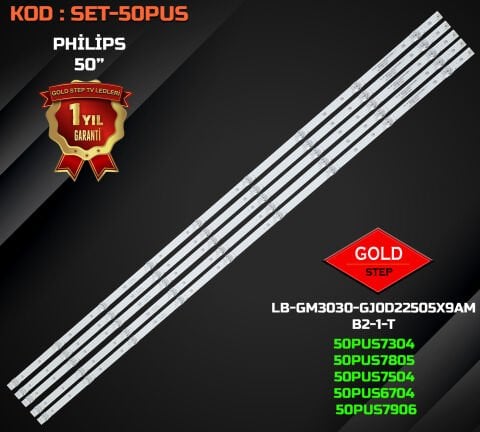 Philips 50'' PUS Serisi (50PUS7304 / 50PUS7805 / 50PUS6704) Orijinal Uyumlu LED Bar