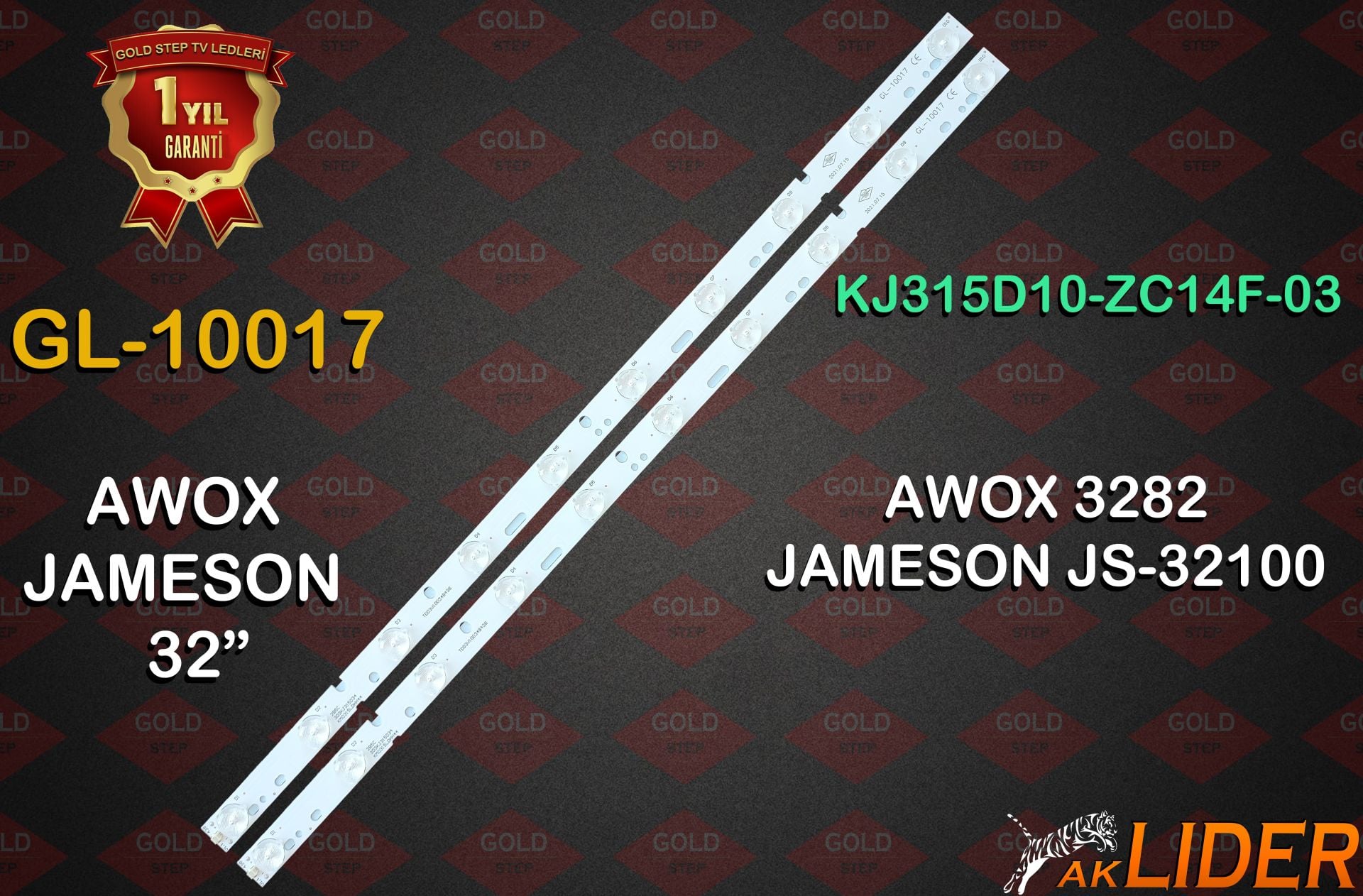 Awox 3282 Jameson JS-32100 Uyumlu LED Bar Takımı KJ315D10-ZC14F-03