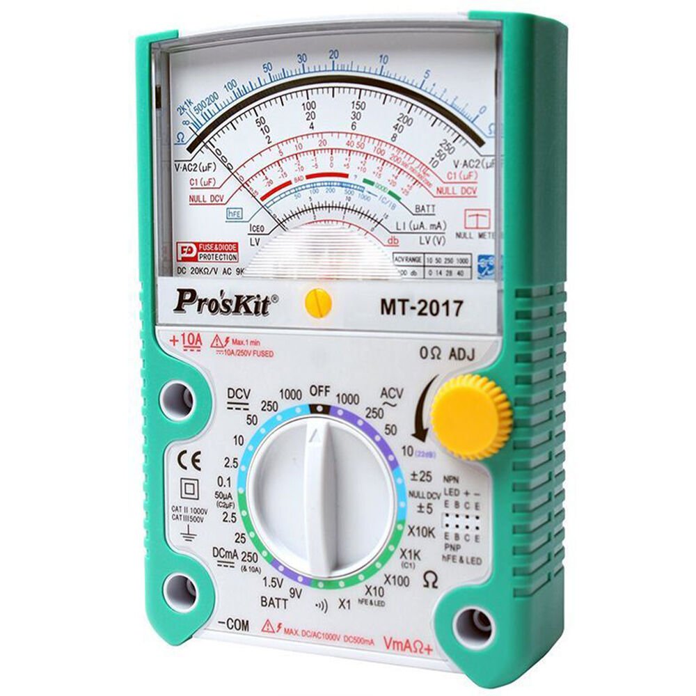 Proskit MT-2017N Analog Multimetre Ölçü Aleti CE Sertifikalı