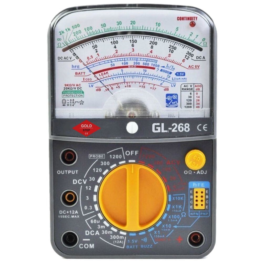 GOLD STEP GL-268 Analog Multimetre Ölçü Aleti