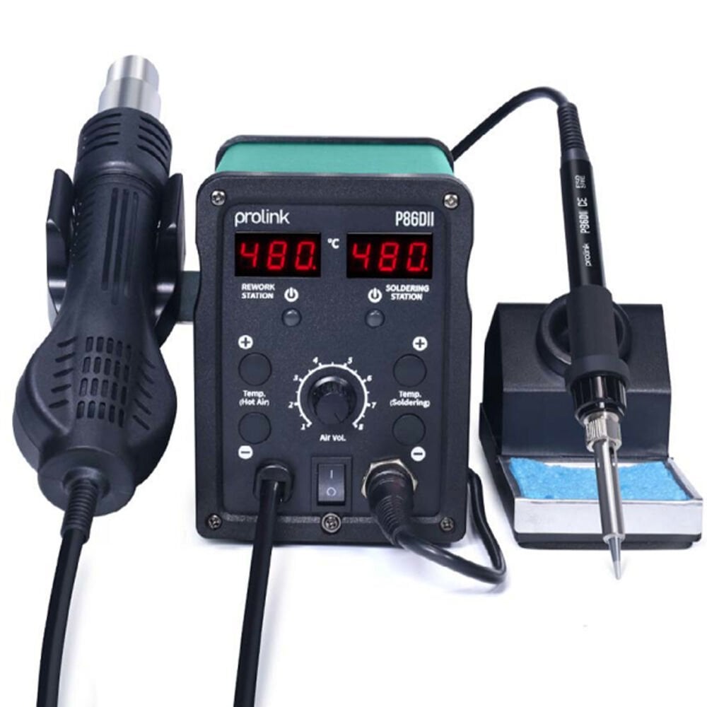 PROLİNK P-86DII Brushless Sıcak Hava ve Lehimleme İstasyonu