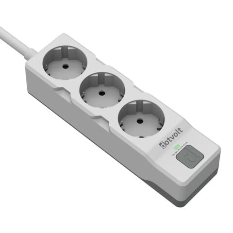 DotVolt Surge Hunter 3 - Üçlü Akım Korumalı Priz / 1050 Joule / 1.5 Metre Kablo