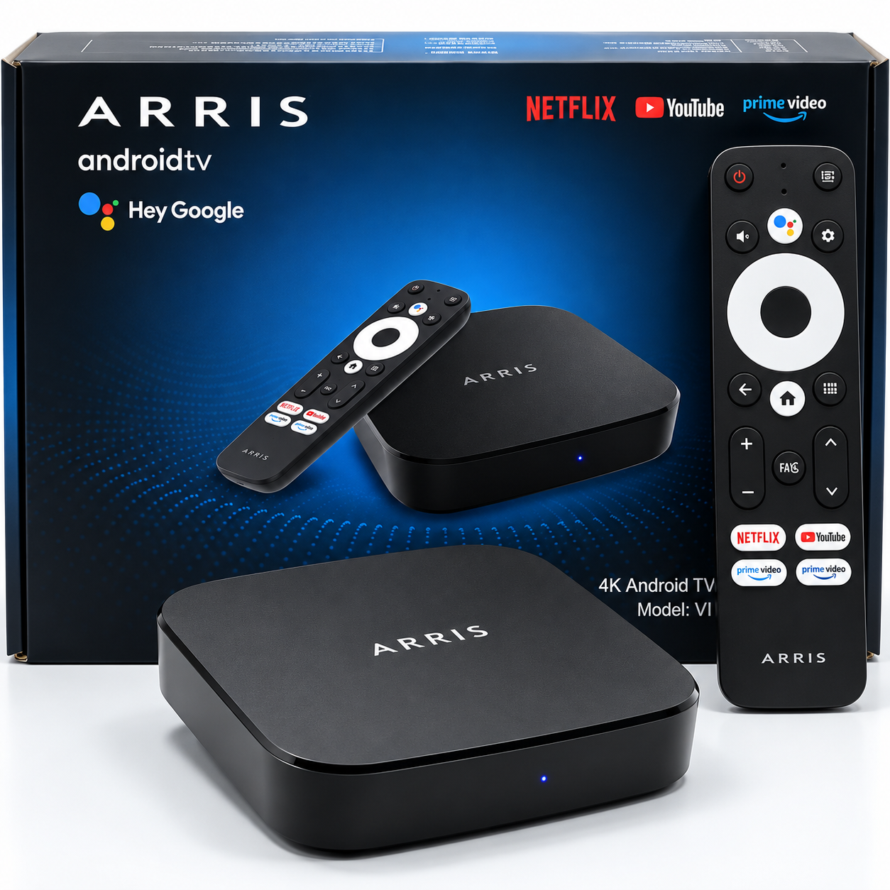 ARRİS VIP7100 4K / Google Lisanslı / Sesli Komutlu Kumanda 2GB RAM 8GB HAFIZA ANDROİD BOX