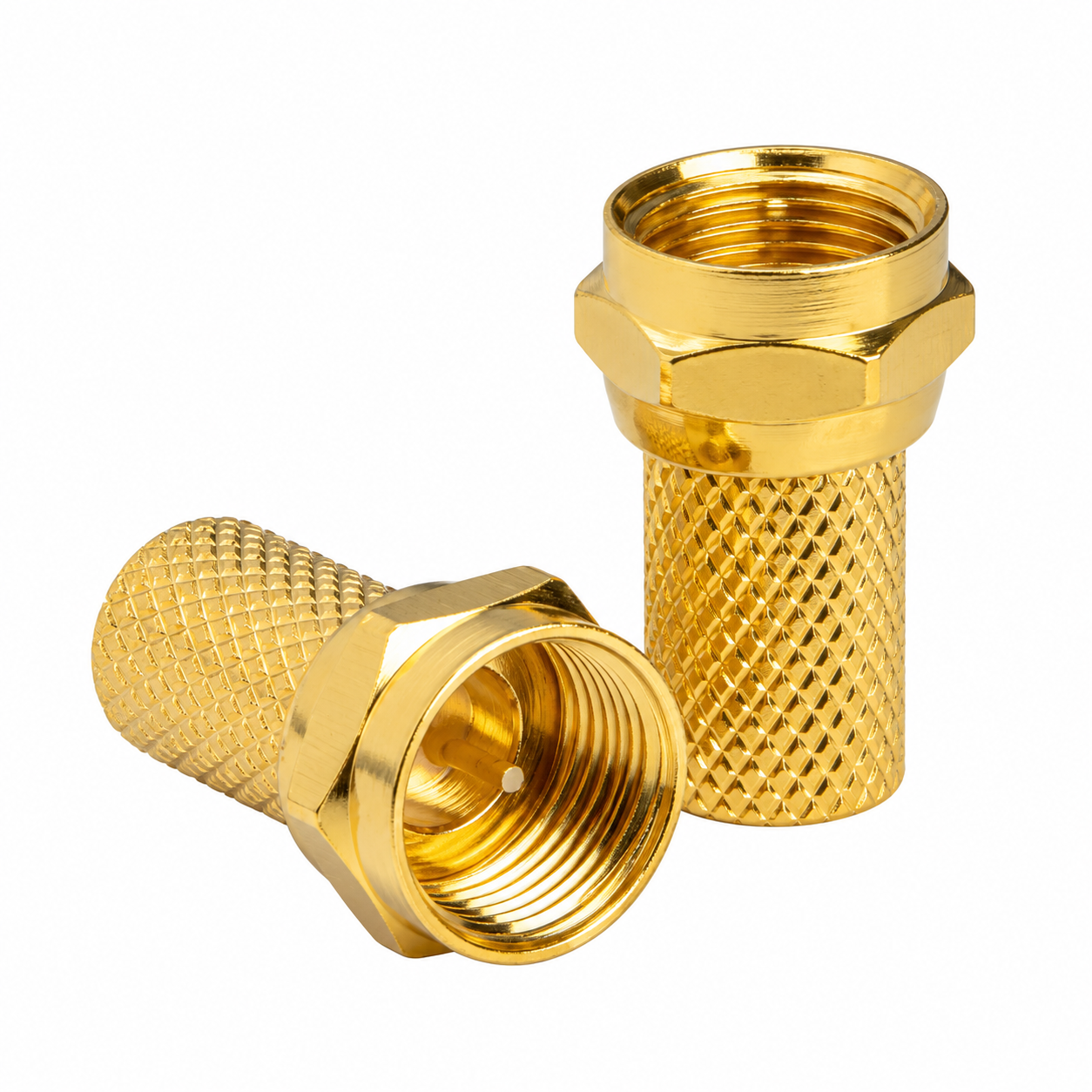 Gold Step ALTIN F Altın Kaplama F Konnektör 100’lü Paket