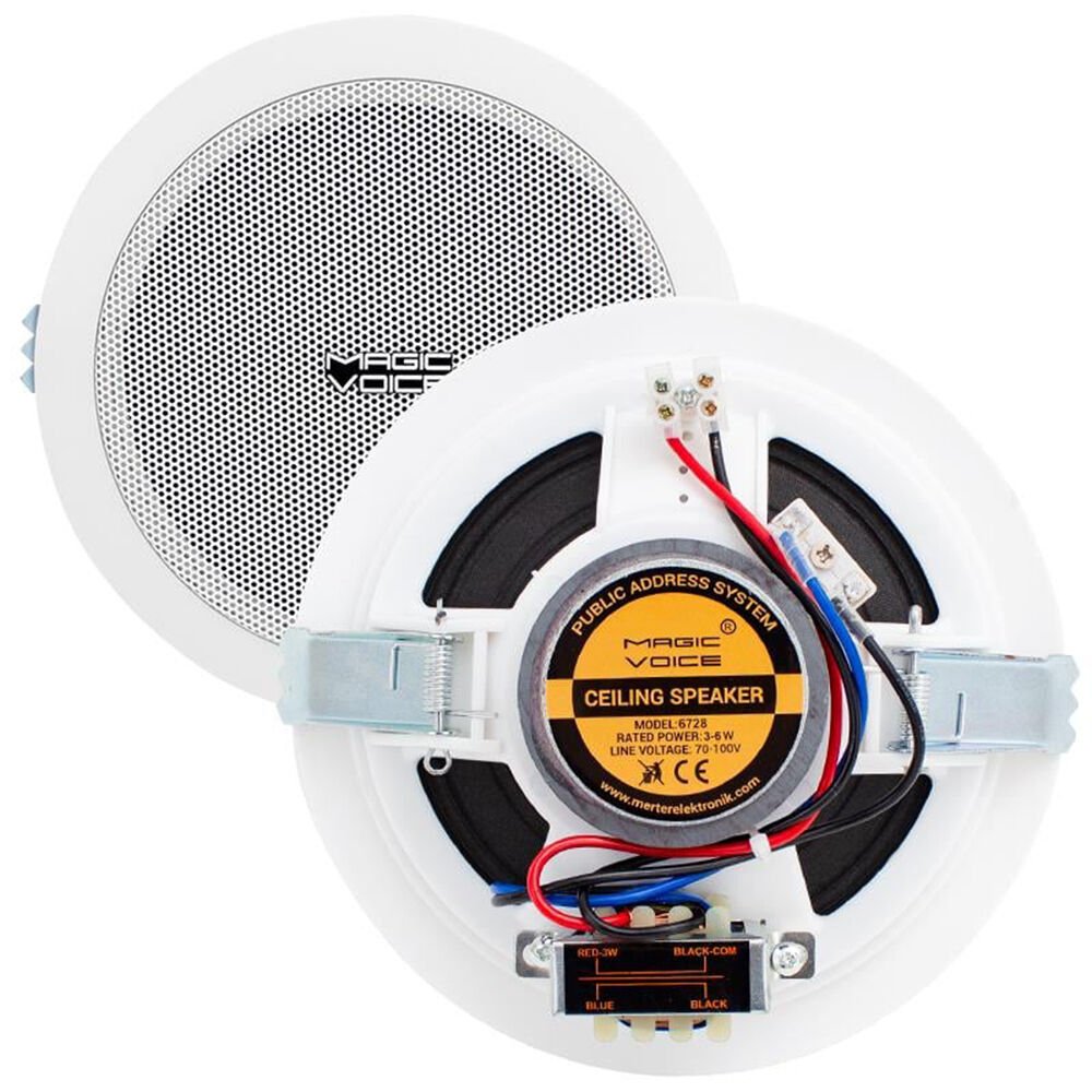 Magicvoice MV-6728 13 Cm Hat Trafolu Beyaz Alçıpan Hoparlör