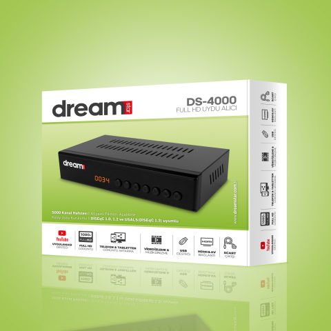 DREAMSTAR DS-4000 KASALI UYDU ALICISI