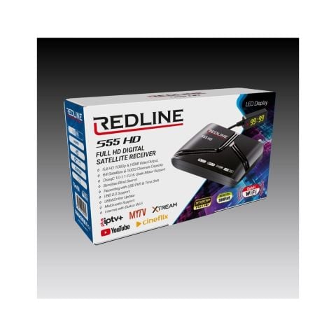 REDLİNE S55BT BLUETOOTH'LU DAHİLİ WİFİ UYDU CİHAZI