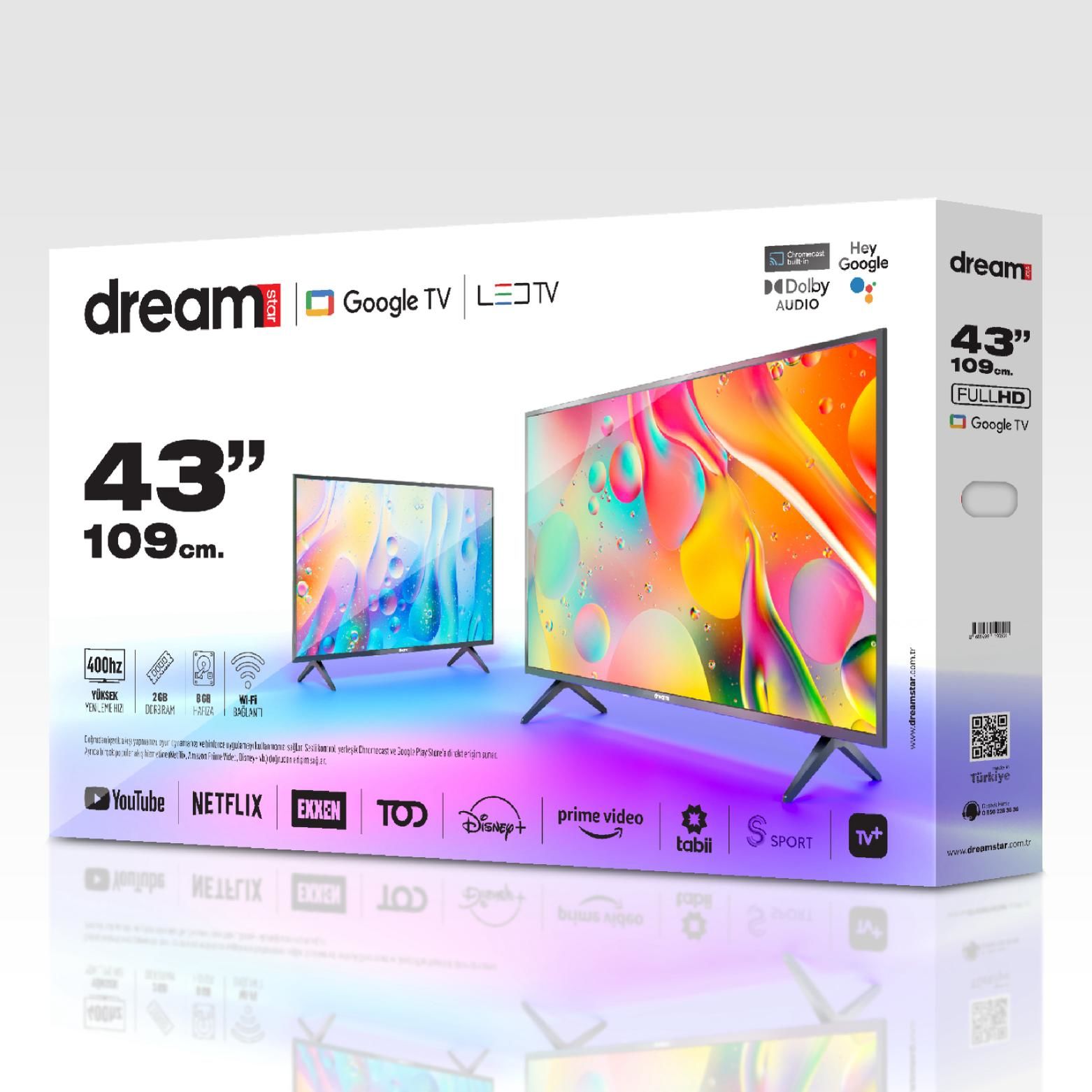 DREAMSTAR 43'' GOOGLE ANDROİD LED TV