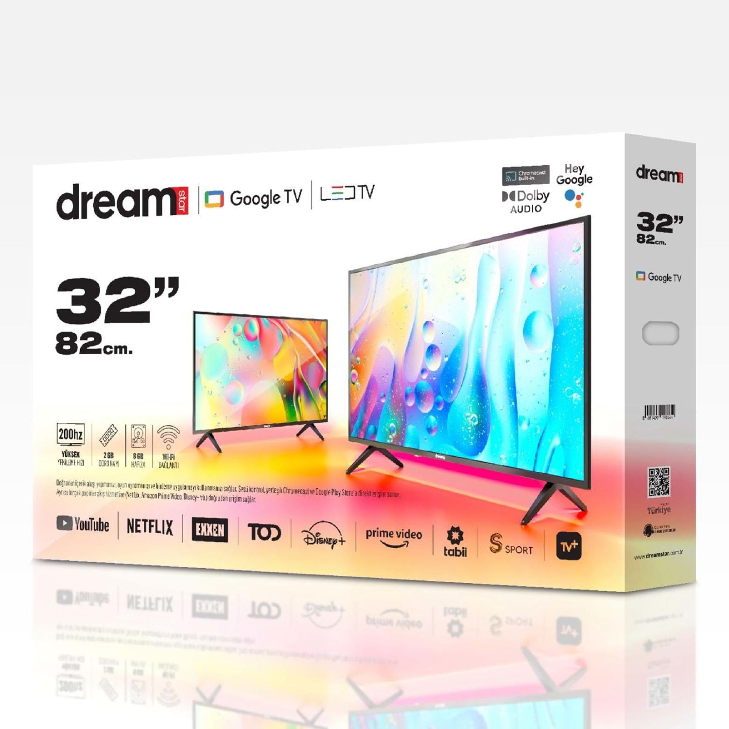 DREAMSTAR 32'' LİSANSLI GOOGLE TV