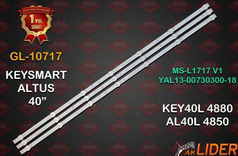 Keysmart KEY40L4880 4M Altus AL40L4850 4B Uyumlu LED Bar Takımı MS-L1717 V1 YAL13-00730300-18