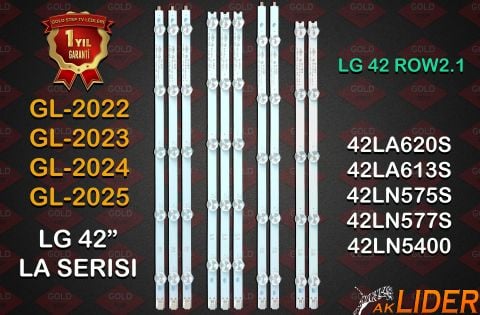 LG 42LN5700 42LA6200 Panasonic TX-L42B6E Uyumlu LED Bar Takımı 42'' ROW2.1 REV0