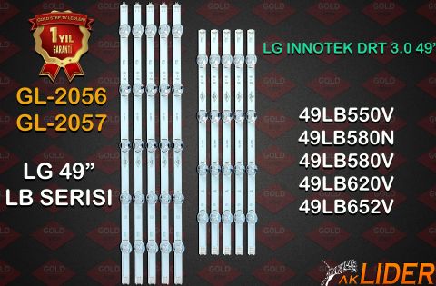 LG 49LB550V 49LB580N 49LB580V 49LB620V 49LB652V Uyumlu LED Bar Takımı