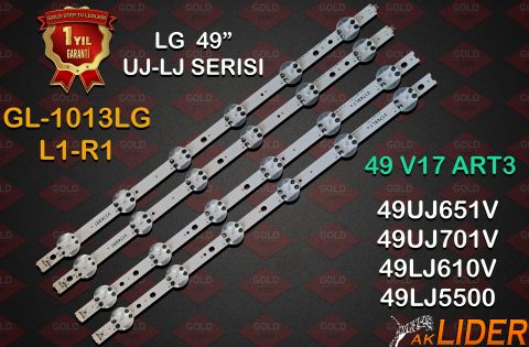 LG 49'' 49UJ651V-ZA.BEU4LJP, 49UJ651V-ZA.BEUYLJP, 49UJ651V-ZA.KPD4LWK, 49UJ651V-ZA.KPDYLWK, 49UJ701V-ZC.BEU4LJP, 49UJ701V-ZC.BEUYLJP, 49UJ701V-ZC.KPD4LWK, 49LV761H-ZA.APDYLJP Uyumlu LED Bar Takımı 6916L-2862A, 6916L-2862B, 6916L-2863A, 6916L-2863B