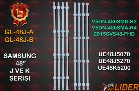 GL-UE48J-A-B SAMSUNG 48'' V5DN-480SMA-B-R3-R4 LED BAR TAKIM