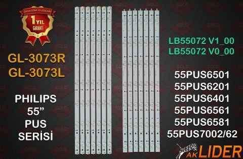 GL-3073-R-L 55'' PHİLİPS LED BAR TAKIM