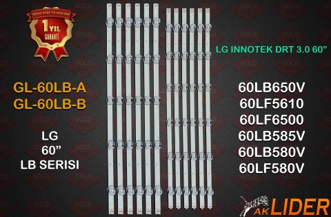 LG 60LB650V 60LF56 60LB56 Uyumlu LED Bar Takımı – 6916L-1720A
