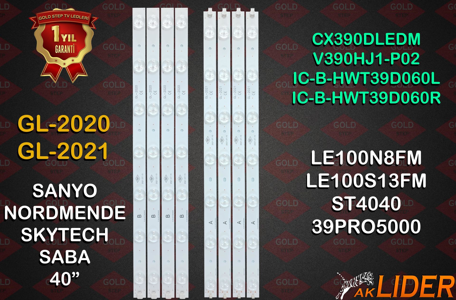 GL-2020-2021 NORDMENDE 40'' LED BAR TAKIM