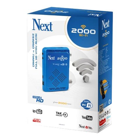 NEXT2000 WİFİLİ MAVİ UYDU ALICISI