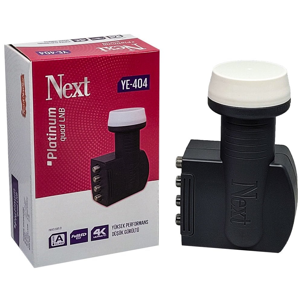 NEXT 0.1 dB 4K Dört Çıkışlı (Quad) LNB Dörtlü Lnb