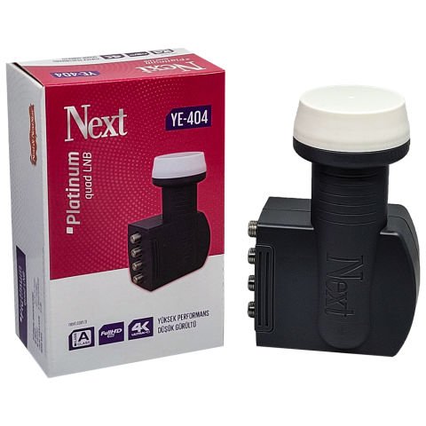 NEXT 0.1 dB 4K Dört Çıkışlı (Quad) LNB Dörtlü Lnb